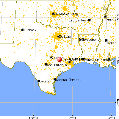 Round Top, TX (78954) map from a distance