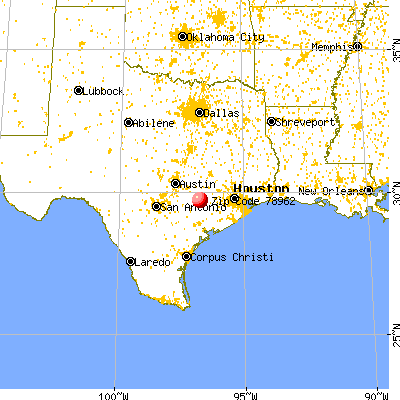 Weimar, TX (78962) map from a distance