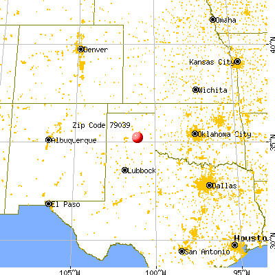 Groom, TX (79039) map from a distance