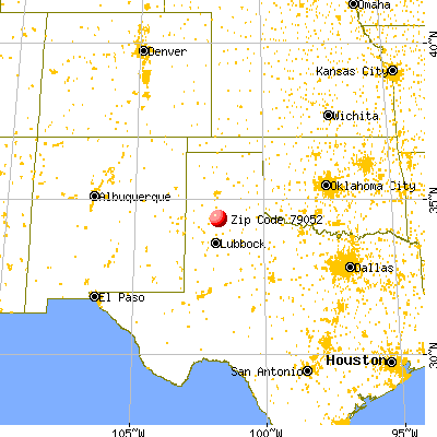 Kress, TX (79052) map from a distance