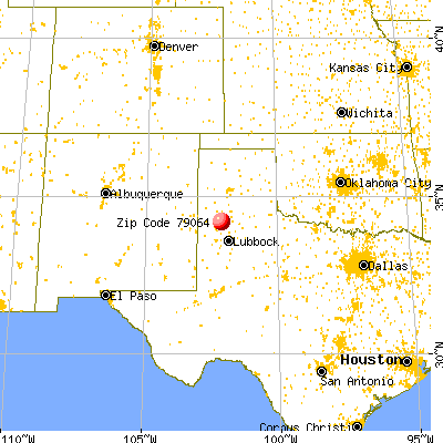 Olton, TX (79064) map from a distance