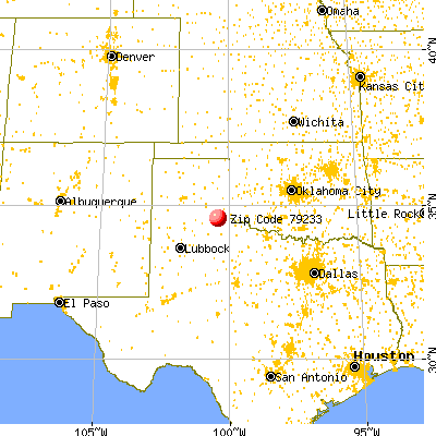 Estelline, TX (79233) map from a distance