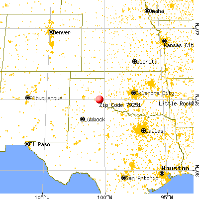 Quail, TX (79251) map from a distance