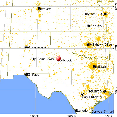New Deal, TX (79350) map from a distance