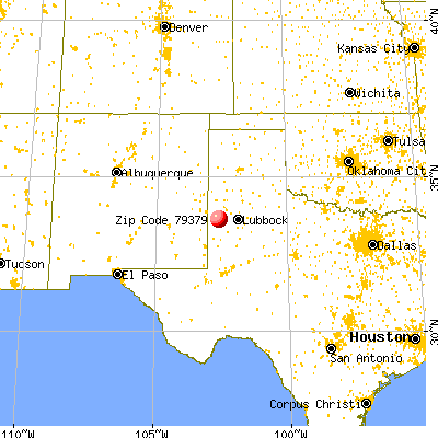 Whiteface, TX (79379) map from a distance