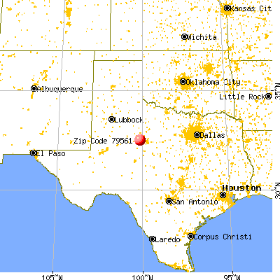 Trent, TX (79561) map from a distance