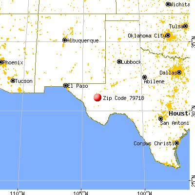 Balmorhea, TX (79718) map from a distance