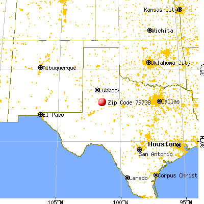 Gail, TX (79738) map from a distance