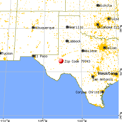 Imperial, TX (79743) map from a distance