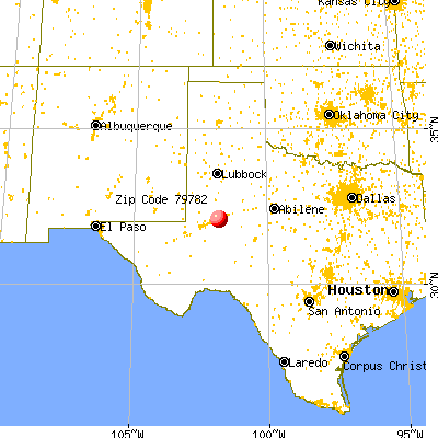 Stanton, TX (79782) map from a distance