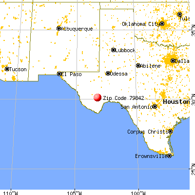 Marathon, TX (79842) map from a distance