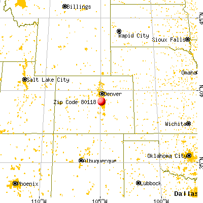 Perry Park, CO (80118) map from a distance