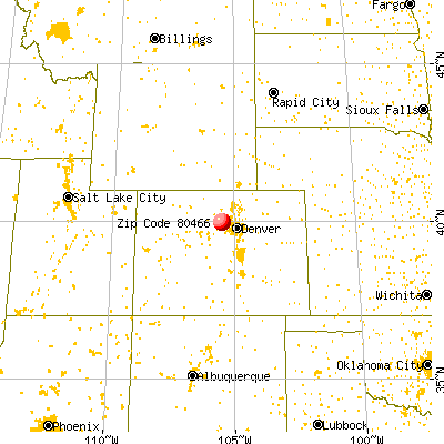 Eldora, CO (80466) map from a distance