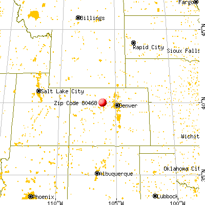 Parshall, CO (80468) map from a distance
