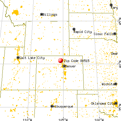 Estes Park, CO (80515) map from a distance