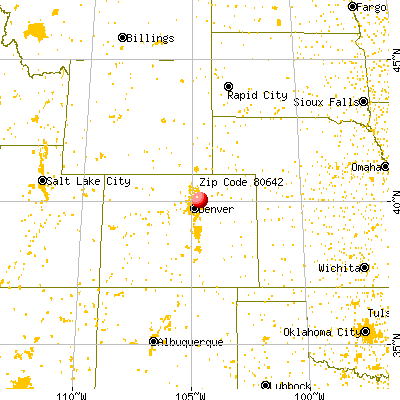 Hudson, CO (80642) map from a distance