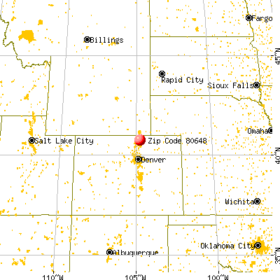 Nunn, CO (80648) map from a distance