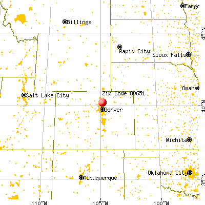 Platteville, CO (80651) map from a distance