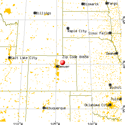 Wiggins, CO (80654) map from a distance