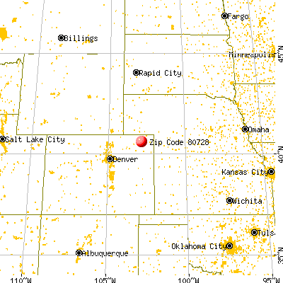 Fleming, CO (80728) map from a distance
