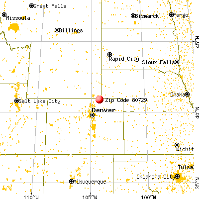 Grover, CO (80729) map from a distance