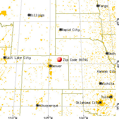 Merino, CO (80741) map from a distance