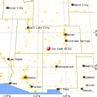 Rico, CO (81332) map from a distance