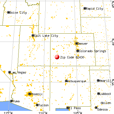 Sawpit, CO (81430) map from a distance