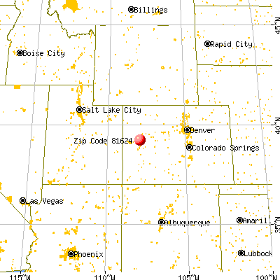 Collbran, CO (81624) map from a distance