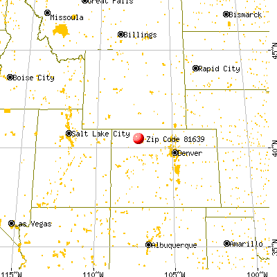 Hayden, CO (81639) map from a distance