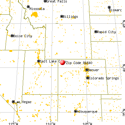 Maybell, CO (81640) map from a distance