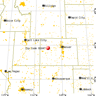 New Castle, CO (81647) map from a distance