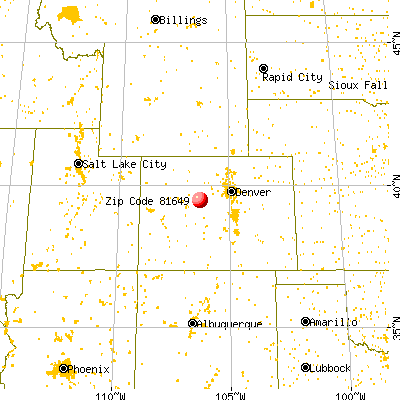 Minturn, CO (81649) map from a distance