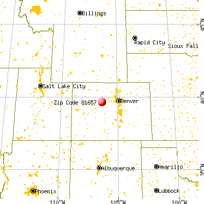 Vail, CO (81657) map from a distance