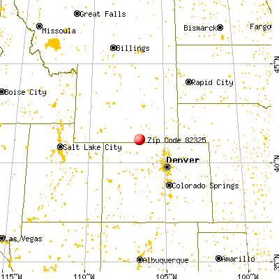 Encampment, WY (82325) map from a distance