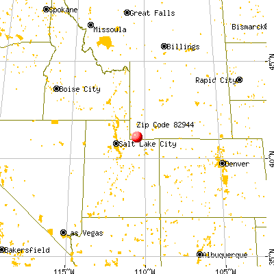 Robertson, WY (82944) map from a distance