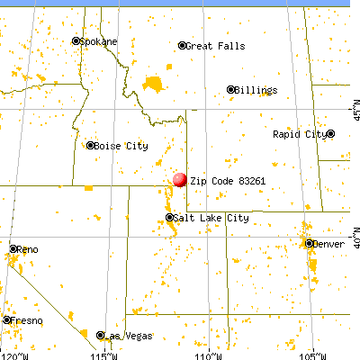 Paris, ID (83261) map from a distance