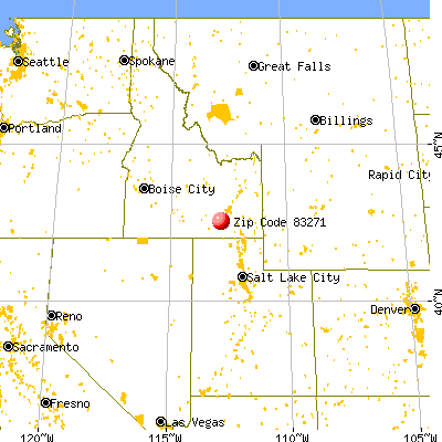 Rockland, ID (83271) map from a distance