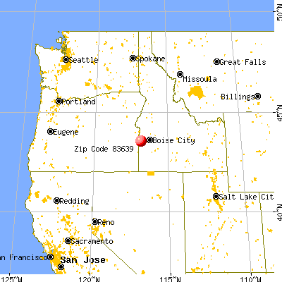 Marsing, ID (83639) map from a distance