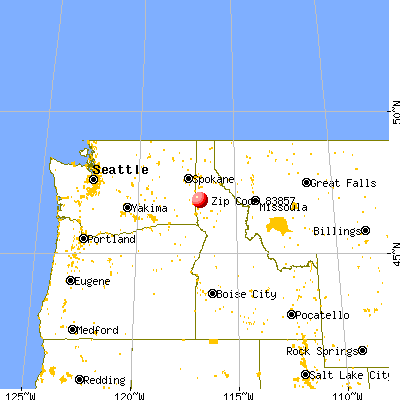 Princeton, ID (83857) map from a distance