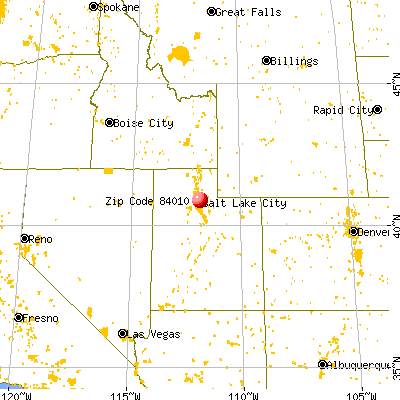 Bountiful, UT (84010) map from a distance