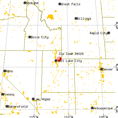 Echo, UT (84024) map from a distance