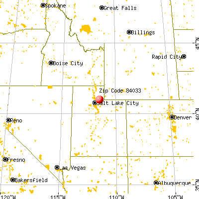 Henefer, UT (84033) map from a distance