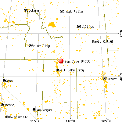 Garden, UT (84038) map from a distance