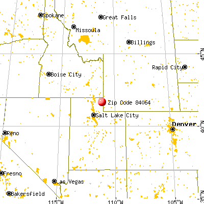 Randolph, UT (84064) map from a distance