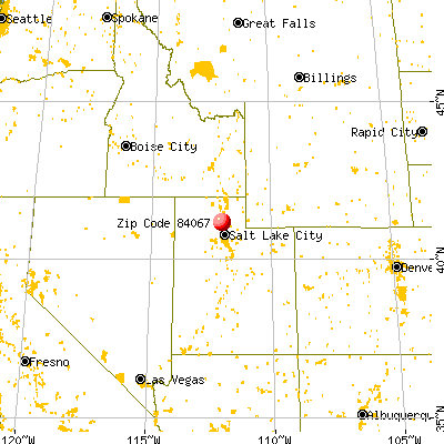 Roy, UT (84067) map from a distance