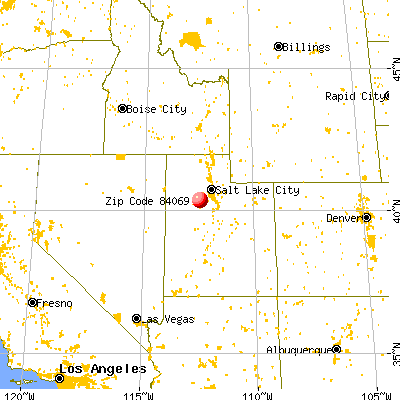 Rush Valley, UT (84069) map from a distance