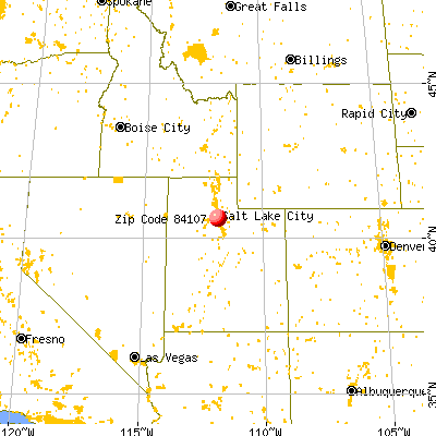Murray, UT (84107) map from a distance