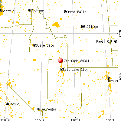 Riverside, UT (84311) map from a distance