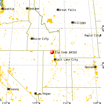 Howell, UT (84316) map from a distance